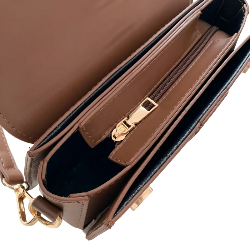 Bolsa Transversal Elegante Yang Bag  - Modelo Quadrado com Alça Removível
