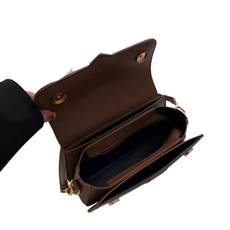 Bolsa Transversal Elegante Yang Bag  - Modelo Quadrado com Alça Removível