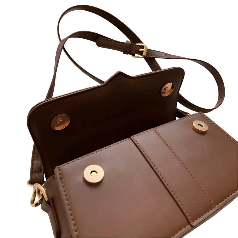 Bolsa Transversal Elegante Yang Bag  - Modelo Quadrado com Alça Removível