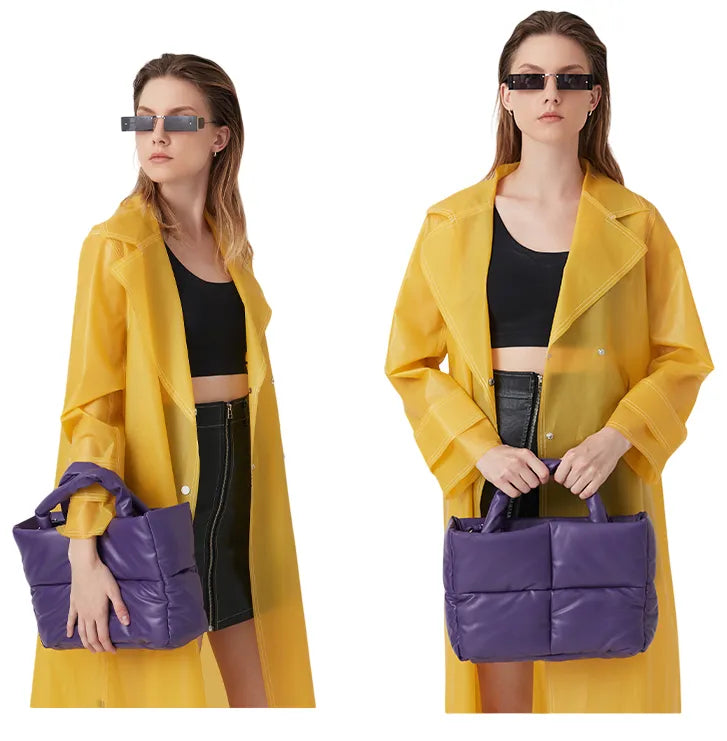 Bolsa Puffer Mr.LLs  Feminina Tote Acolchoada