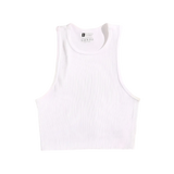 Cropped Básico Street Gym Feminino com 3 Peças - Preto, Branco e Cinza