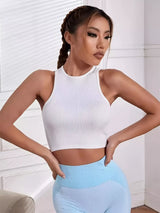 Cropped Básico Street Gym Feminino com 3 Peças - Preto, Branco e Cinza