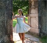 Vestido Branco Elegante Antonella Estilo Princesa - Mangas Bufantes e Saia Rodada