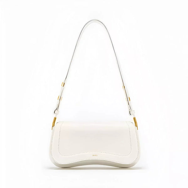 Bolsa Alto Padrão de Ombro Shoulder Bag Retro em Couro | Tipo Baguete - Alça Curta