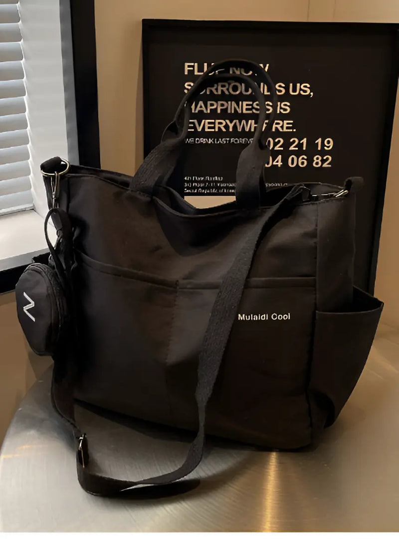 Bolsa Tote Mizani de Nylon - À Prova D'Água Para Uso Diário - Grande e Compacta