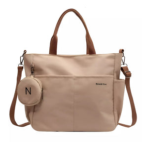 Bolsa Tote Mizani de Nylon - À Prova D'Água Para Uso Diário - Grande e Compacta