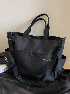Bolsa Tote Mizani de Nylon - À Prova D'Água Para Uso Diário - Grande e Compacta