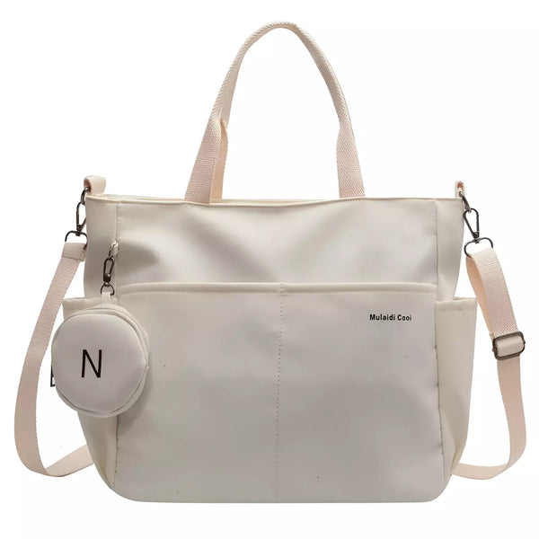 Bolsa Tote Mizani de Nylon - À Prova D'Água Para Uso Diário - Grande e Compacta