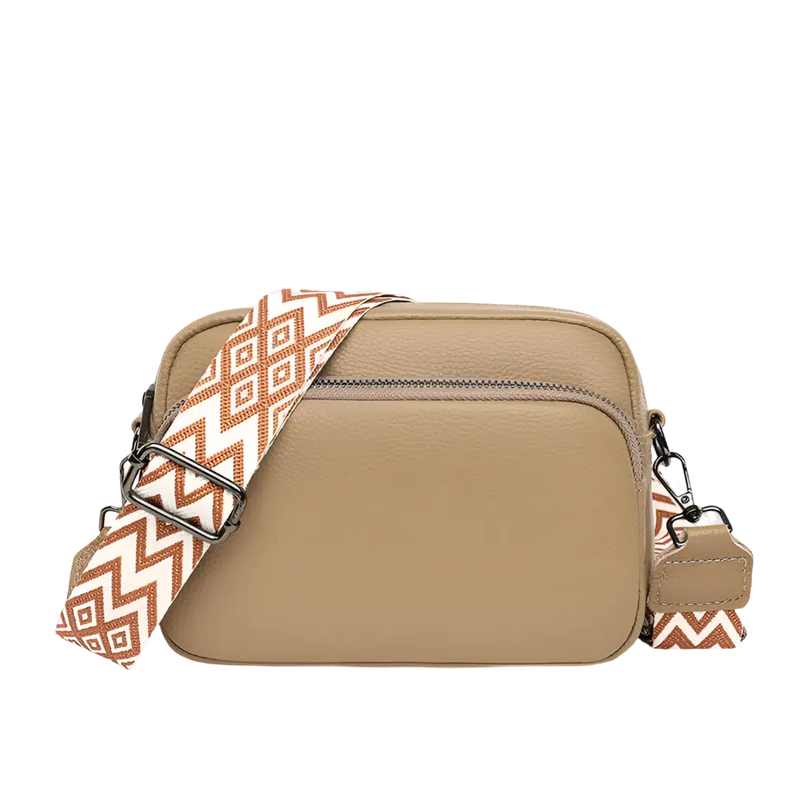 Bolsa Transversal Priena | Dois Bolsos - Espaço Interno Amplo