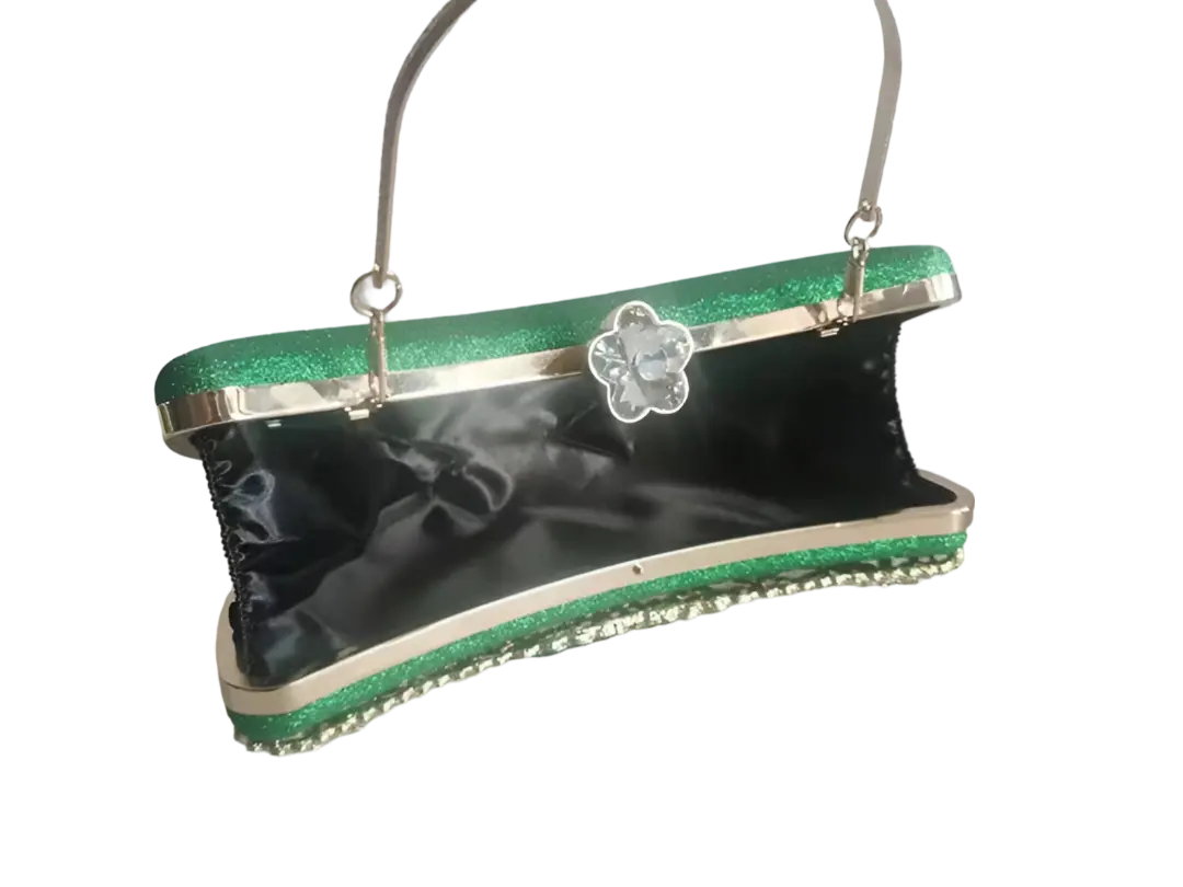 Bolsa Clutch em Esmeralda - Ideal para Festas, Eventos e Formaturas