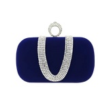 Bolsa Clutch em Veludo - Detalhes em Pedraria | Ideal para Festas