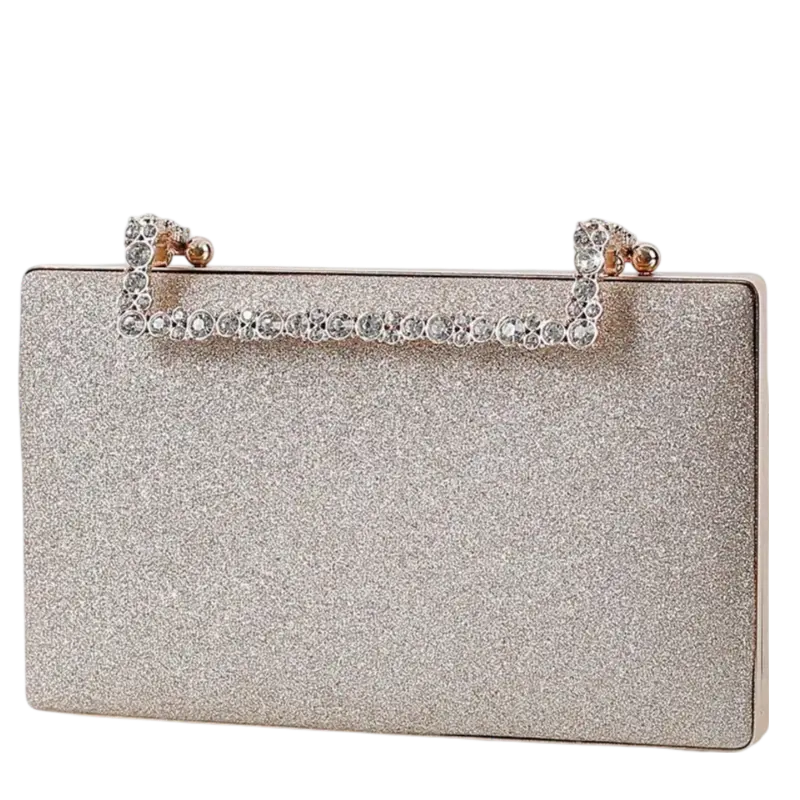 Bolsa Clutch com Alça e Brilho | Ideal para Festas