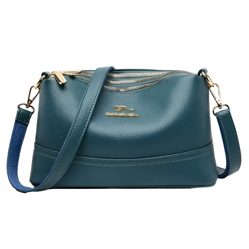 Bolsa de Ombro Crossbody Bartin | Zíper Triplo