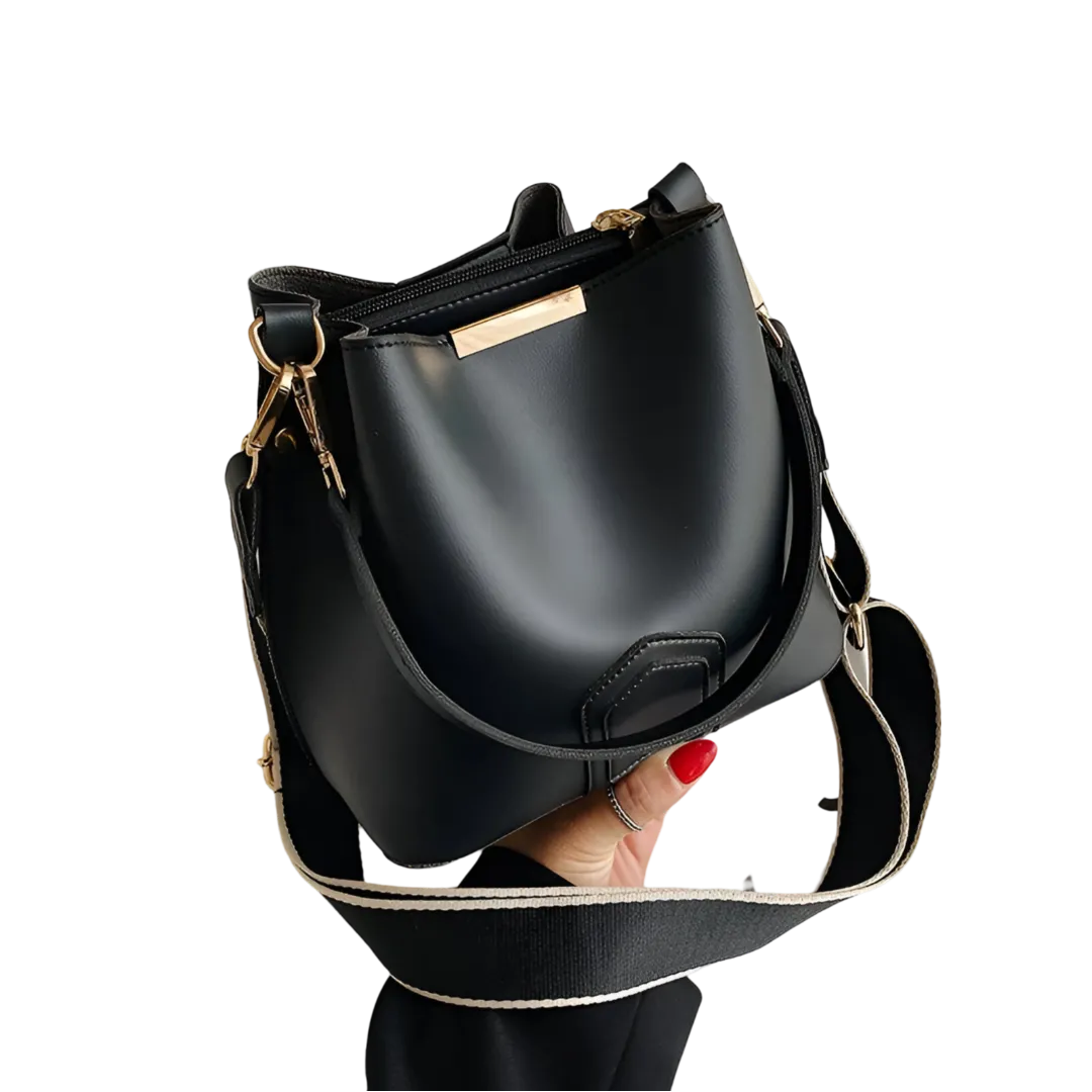 Bolsa de Ombro Trance Balde em Couro | Moderno e Funcional