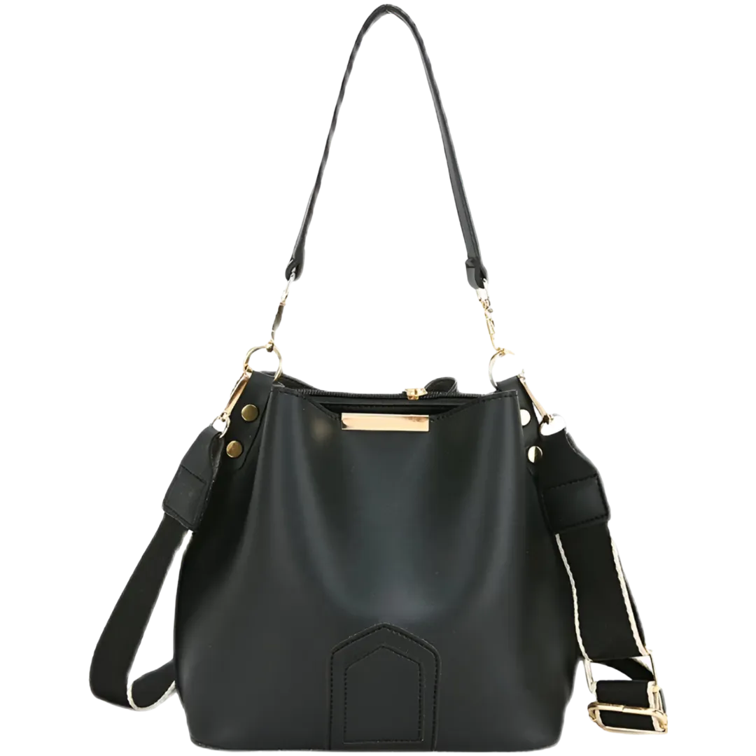 Bolsa de Ombro Trance Balde em Couro | Moderno e Funcional
