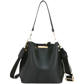 Bolsa de Ombro Trance Balde em Couro | Moderno e Funcional