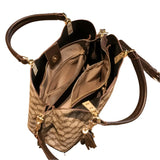 Bolsa de Ombro Vintage Xadrez | Alça Removível e Ajustável para Uso | Personalizada