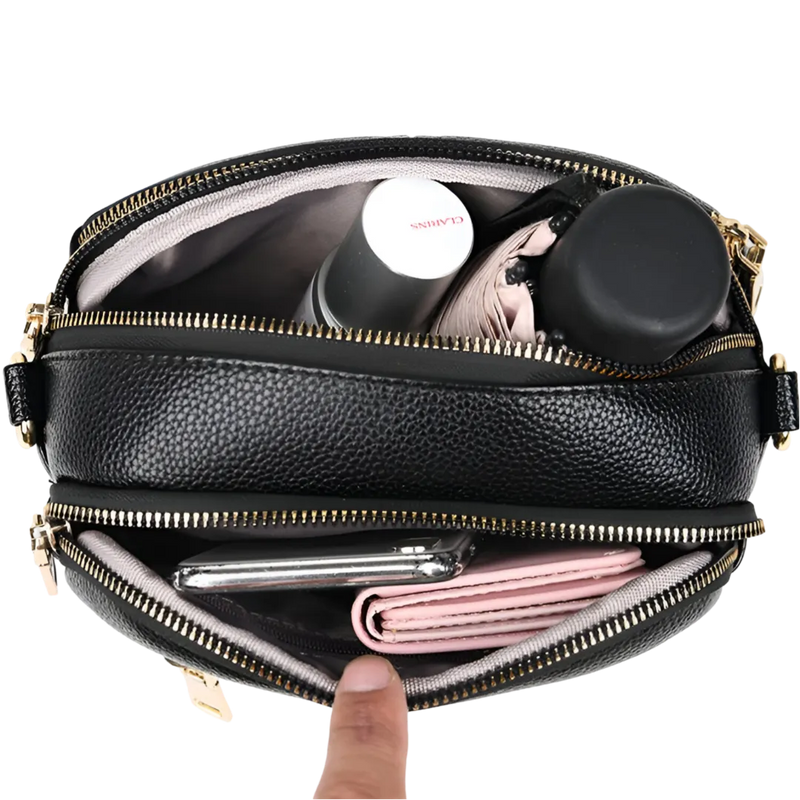 Bolsa de Ombro para o Dia a Dia | Compacta com Compartimentos Inteligentes