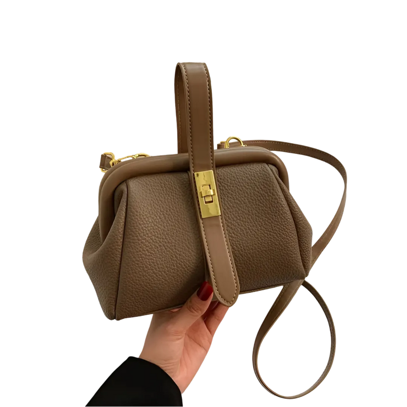 Bolsa de Ombro em Couro | Praticidade - Design Retro Vintage