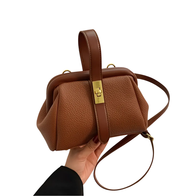 Bolsa de Ombro em Couro | Praticidade - Design Retro Vintage