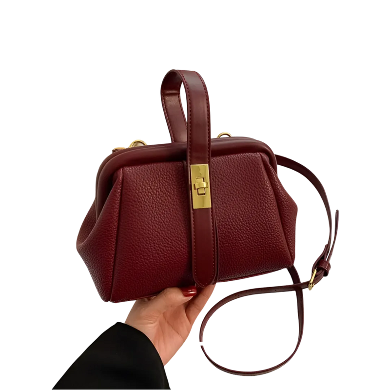Bolsa de Ombro em Couro | Praticidade - Design Retro Vintage