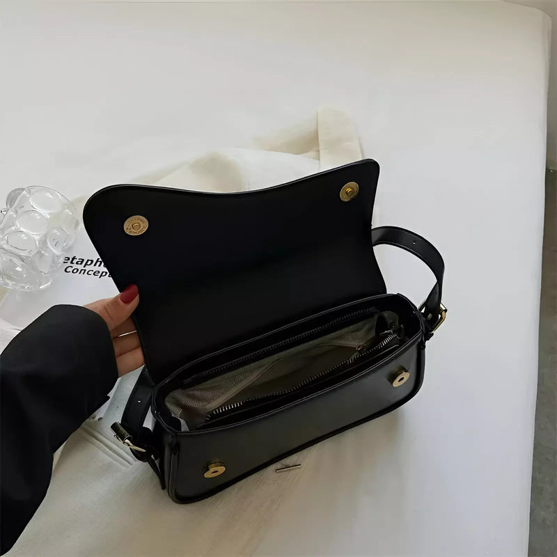Bolsa de Ombro Alto Padrão Aurora Vintage - Shoulder Bag | Couro de Alta Qualidade | Alça Curta