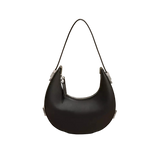 Bolsa de Ombro Meia Lua em Couro - Luna Bag | Alça Ajustável