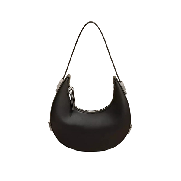 Bolsa de Ombro Meia Lua em Couro - Luna Bag | Alça Ajustável