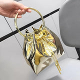 Bolsa Clutch para Noite - Bucket Bags | Design Metalizado e Sofisticado