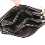Bolsa de Ombro Crossbody Bartin | Zíper Triplo
