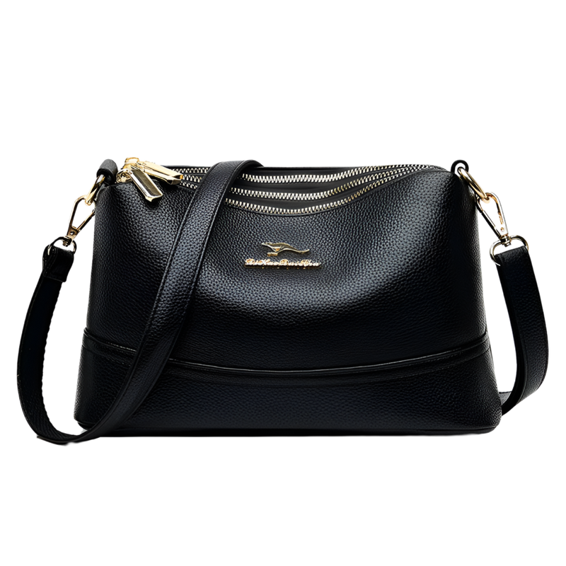 Bolsa de Ombro Crossbody Bartin | Zíper Triplo