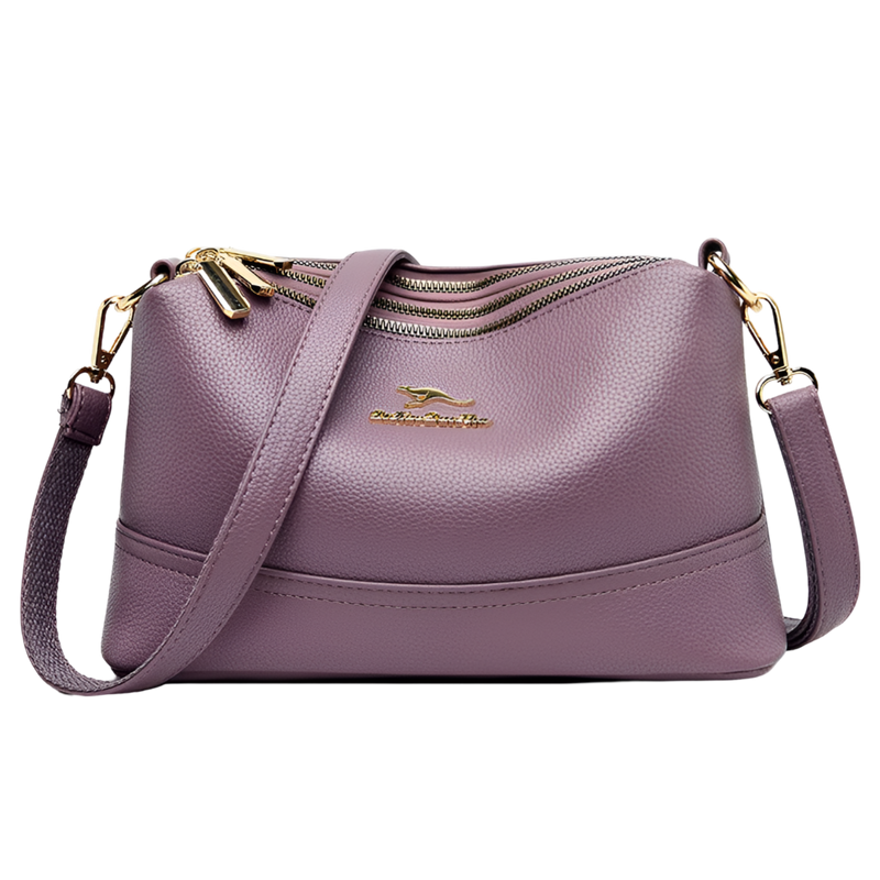 Bolsa de Ombro Crossbody Bartin | Zíper Triplo