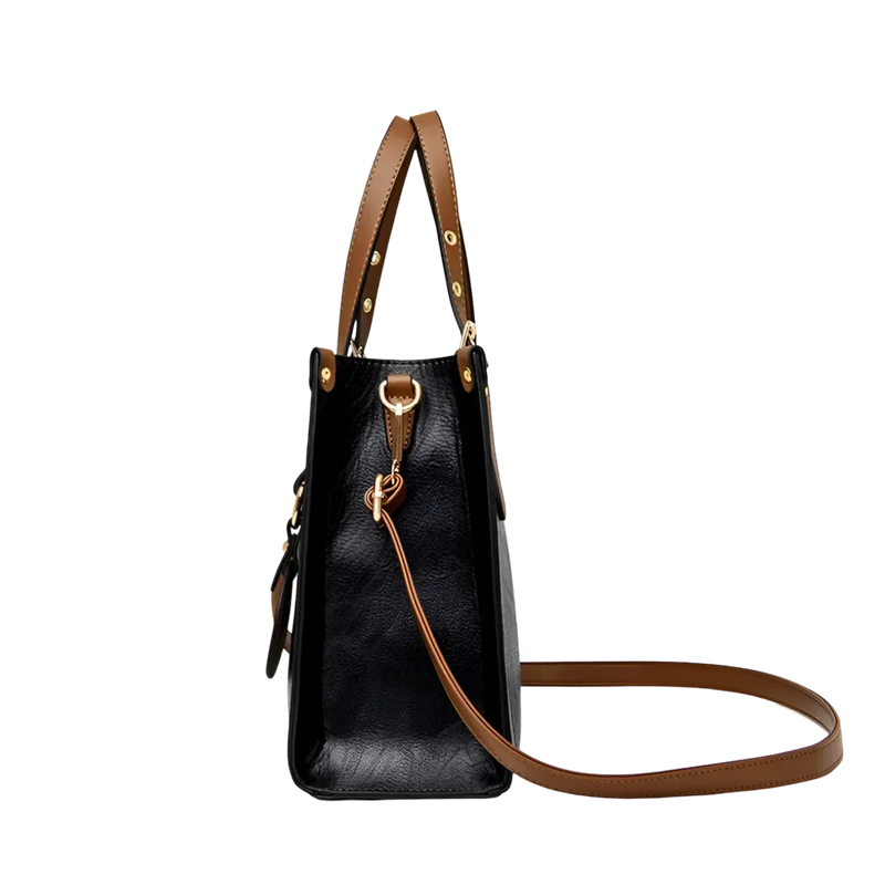 Bolsa Tote Grape em Couro | Espaçosa e Elegante para seu Dia