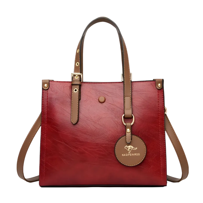 Bolsa Tote Grape em Couro | Espaçosa e Elegante para seu Dia