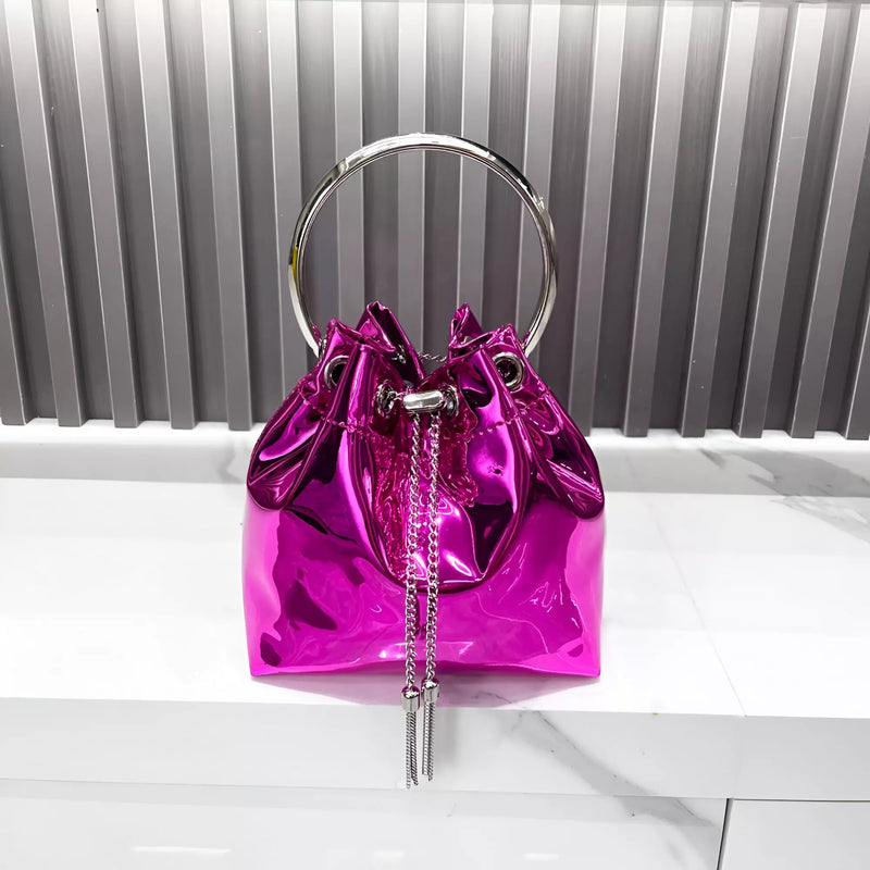 Bolsa Clutch para Noite - Bucket Bags | Design Metalizado e Sofisticado