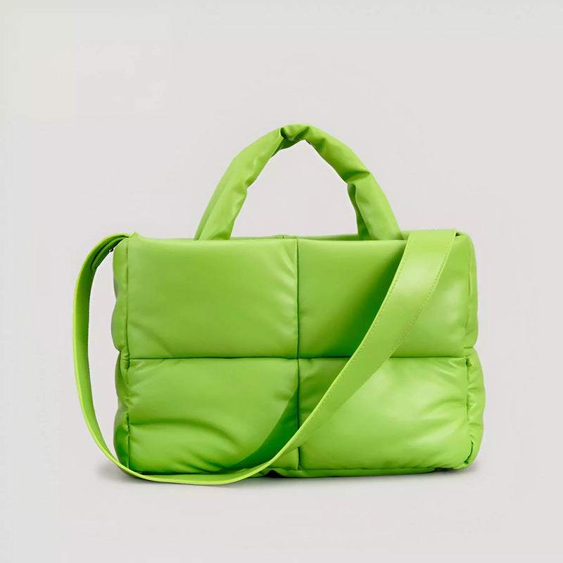 Bolsa Puffer Mr.LLs  Feminina Tote Acolchoada