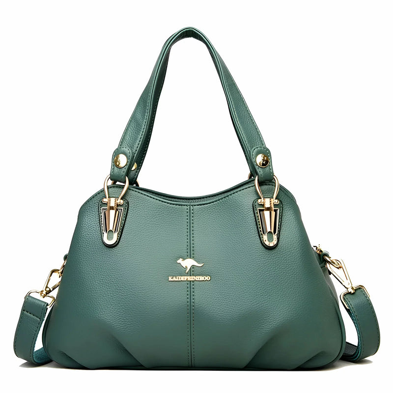 Bolsa de Ombro | Couro Genuíno | Elegância Versátil | Estilo Moderno