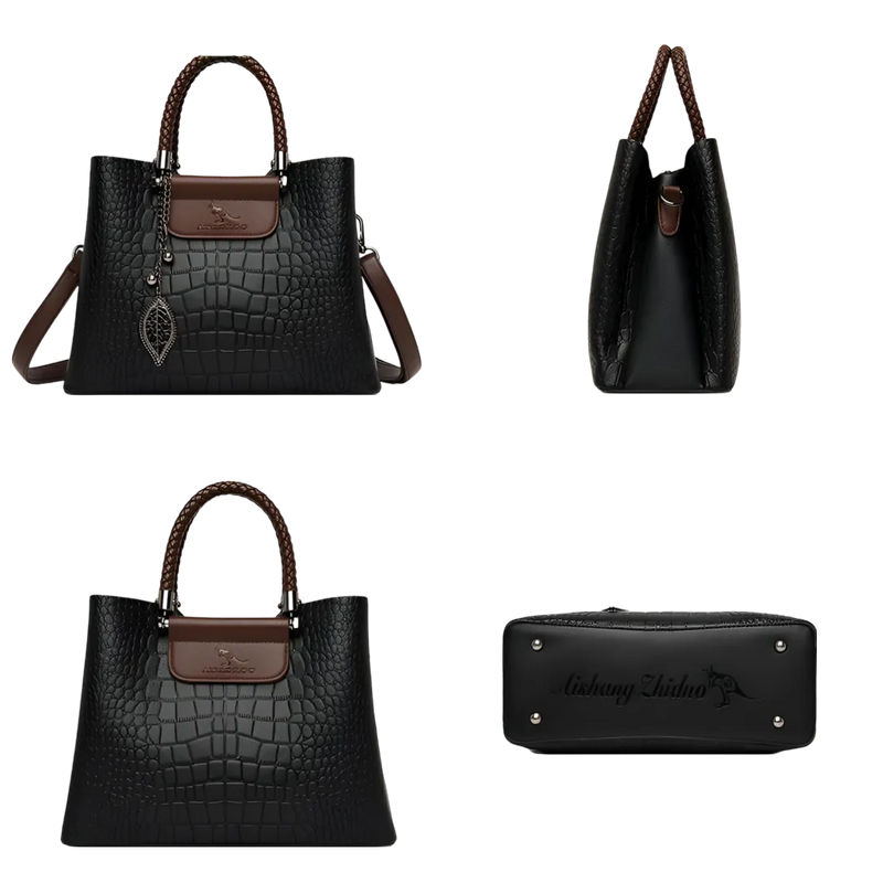 Bolsa Tote Elis em Couro de Alta Qualidade | Design Elaborado