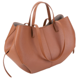 Bolsa Tote em Couro Amsterdã de Grande Capacidade - Acompanha Bolsinha