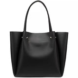 Bolsa Tote Minimalista Zaravski Compacta em Couro de Alta Qualidade