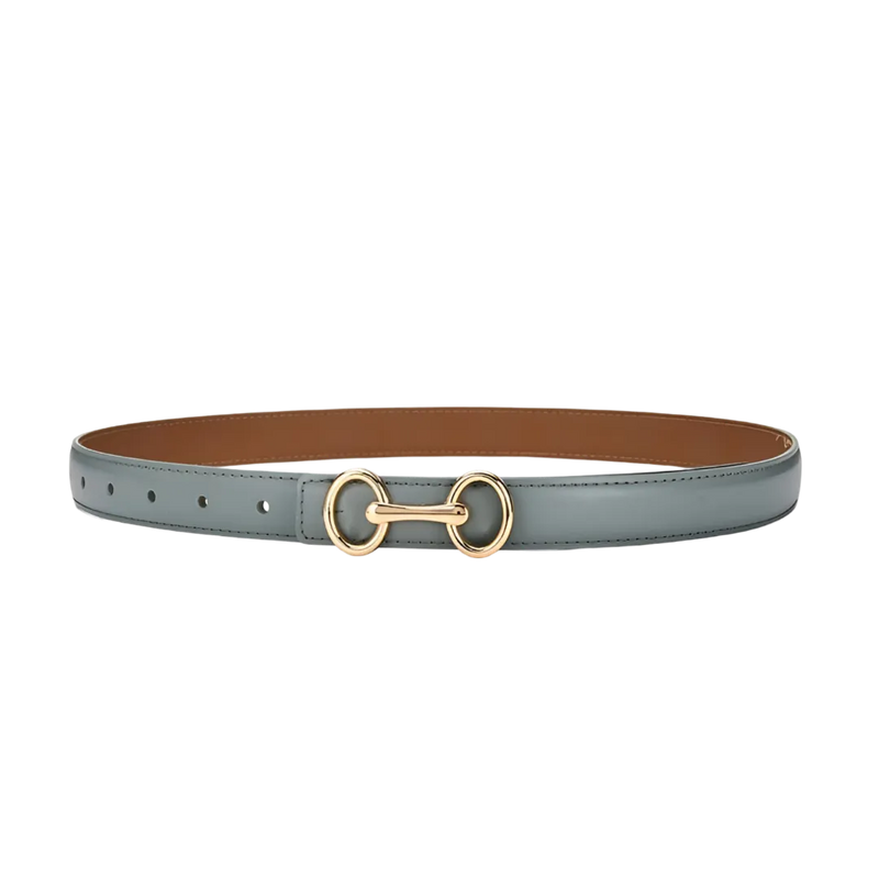 Cinto em Couro com Fivela Ajustável | Elegância e Versatilidade para Mulheres Modernas