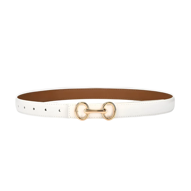 Cinto em Couro com Fivela Ajustável | Elegância e Versatilidade para Mulheres Modernas