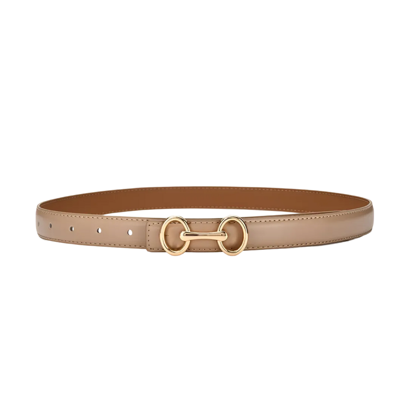 Cinto em Couro com Fivela Ajustável | Elegância e Versatilidade para Mulheres Modernas