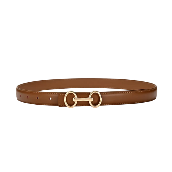 Cinto em Couro com Fivela Ajustável | Elegância e Versatilidade para Mulheres Modernas