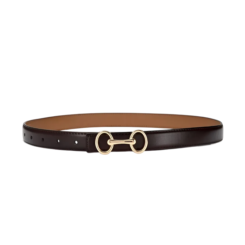 Cinto em Couro com Fivela Ajustável | Elegância e Versatilidade para Mulheres Modernas