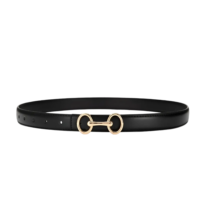 Cinto em Couro com Fivela Ajustável | Elegância e Versatilidade para Mulheres Modernas