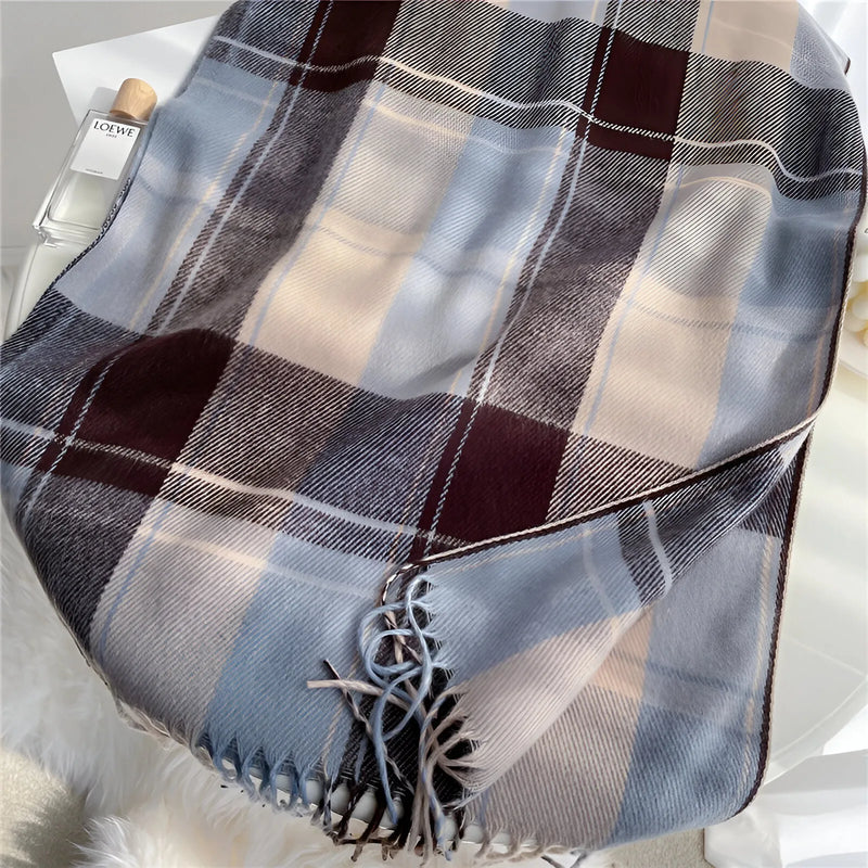 Echarpe Xadrez para Mulheres - Moderno e Elegante | Ideal para o Inverno