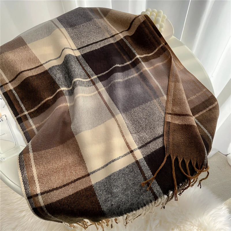Echarpe Xadrez para Mulheres - Moderno e Elegante | Ideal para o Inverno