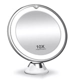 Espelho Portátil de Ampliação - Aumenta até 10x | LED com Tela Touch