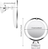 Espelho Portátil de Ampliação - Aumenta até 10x | LED com Tela Touch